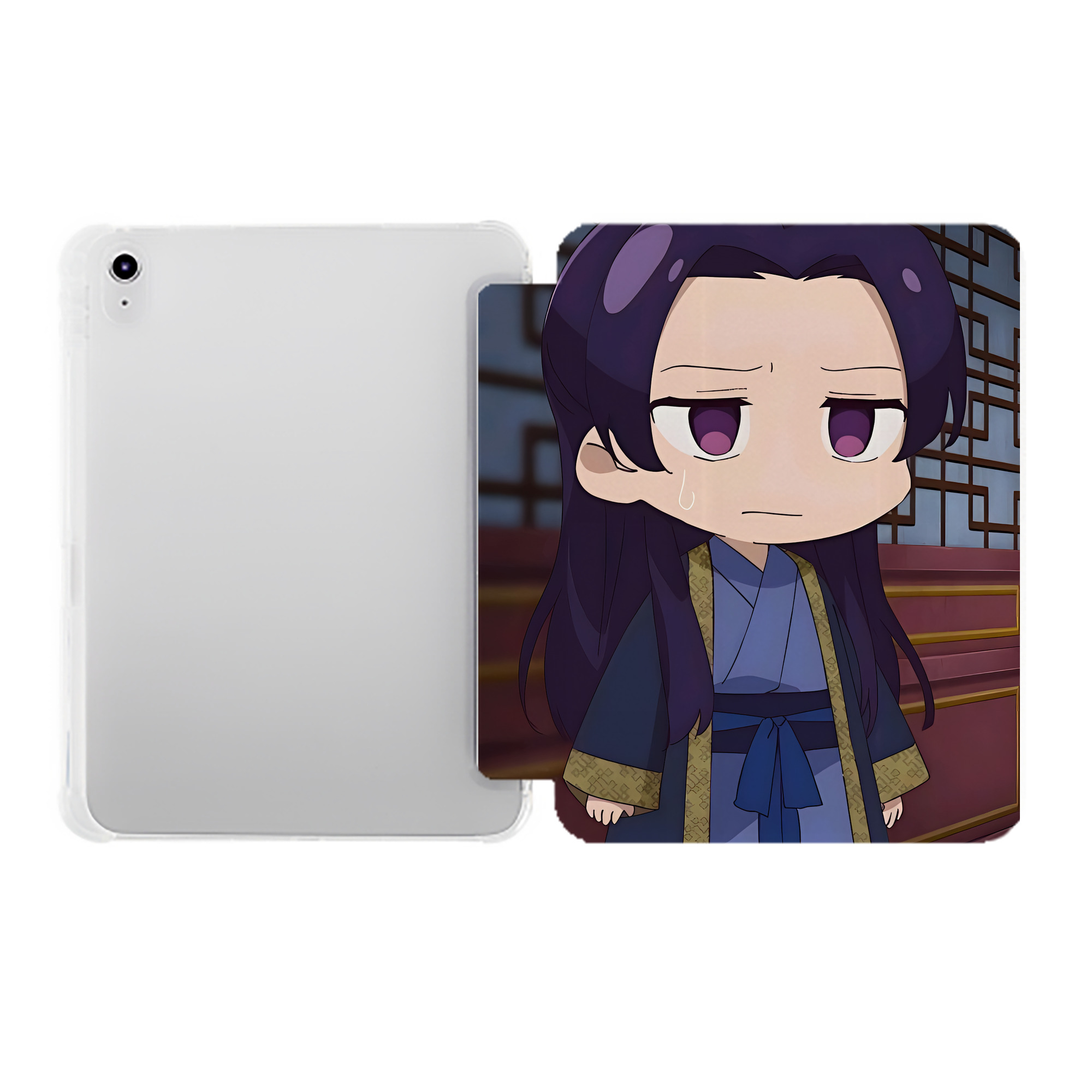 （画像用） 薬屋のひとりごと The Apothecary Diaries IPad ケース ペン収納付き 三つ折りスタンド PUレザー×シリコン 対応機種9.5/10.5/10.9インチ